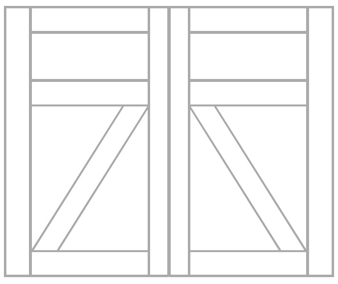 residential garage door panel style 5